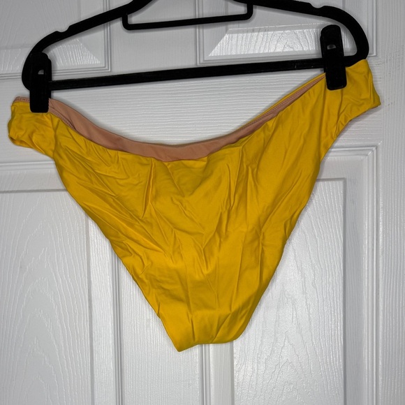 J. Crew NWT Curved-Waist Cheeky Bikini Bottom Warm Maize Size XXL - Picture 3 of 7
